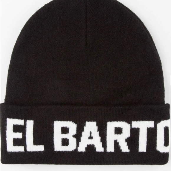 NEFF X SIMPSONS MENS EL BARTO BEANIE 15FS03EB black w/ white letters - Picture 6 of 7